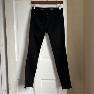 AG (Adriano Goldschmied) Legging Ankle Super Skinny Jean, size 25, raw hem
